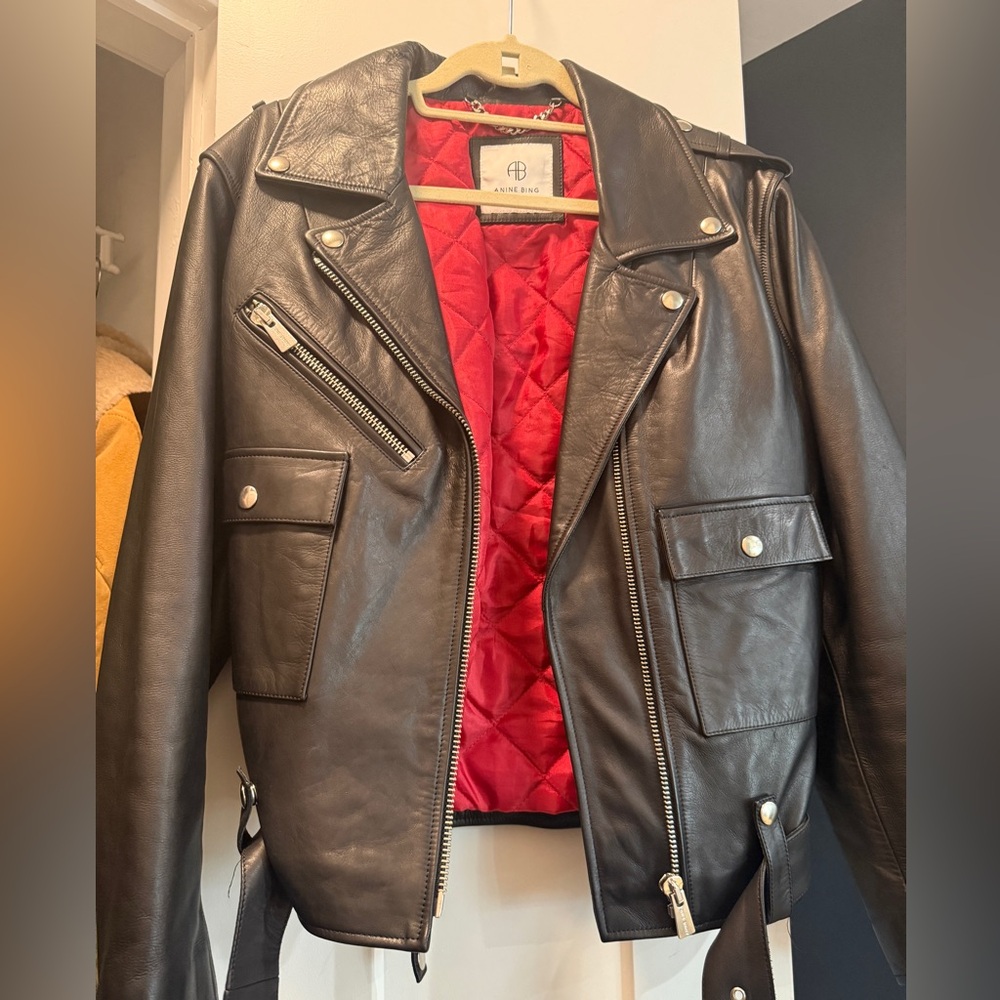 Anine Bing Leather Moto Jacket